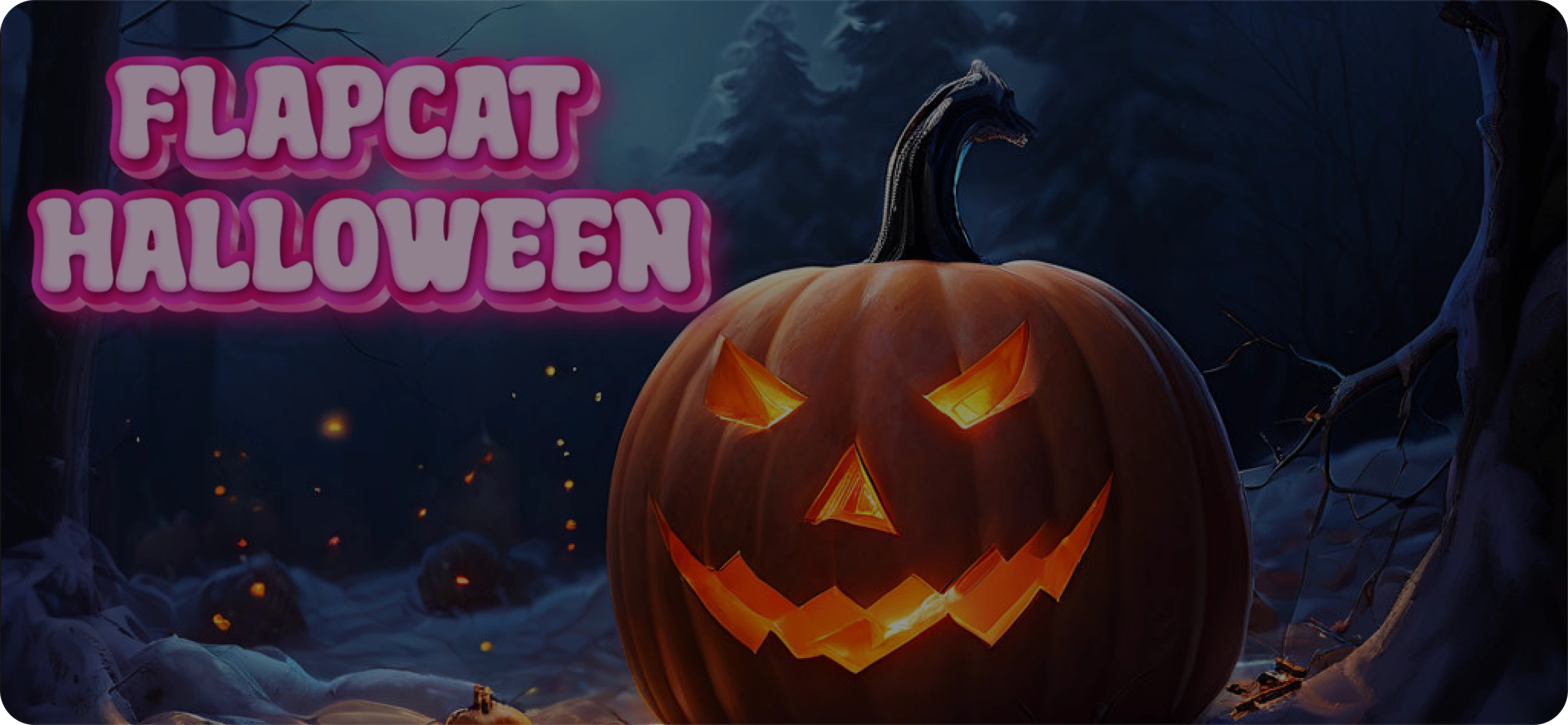 Flapcat Halloween banner