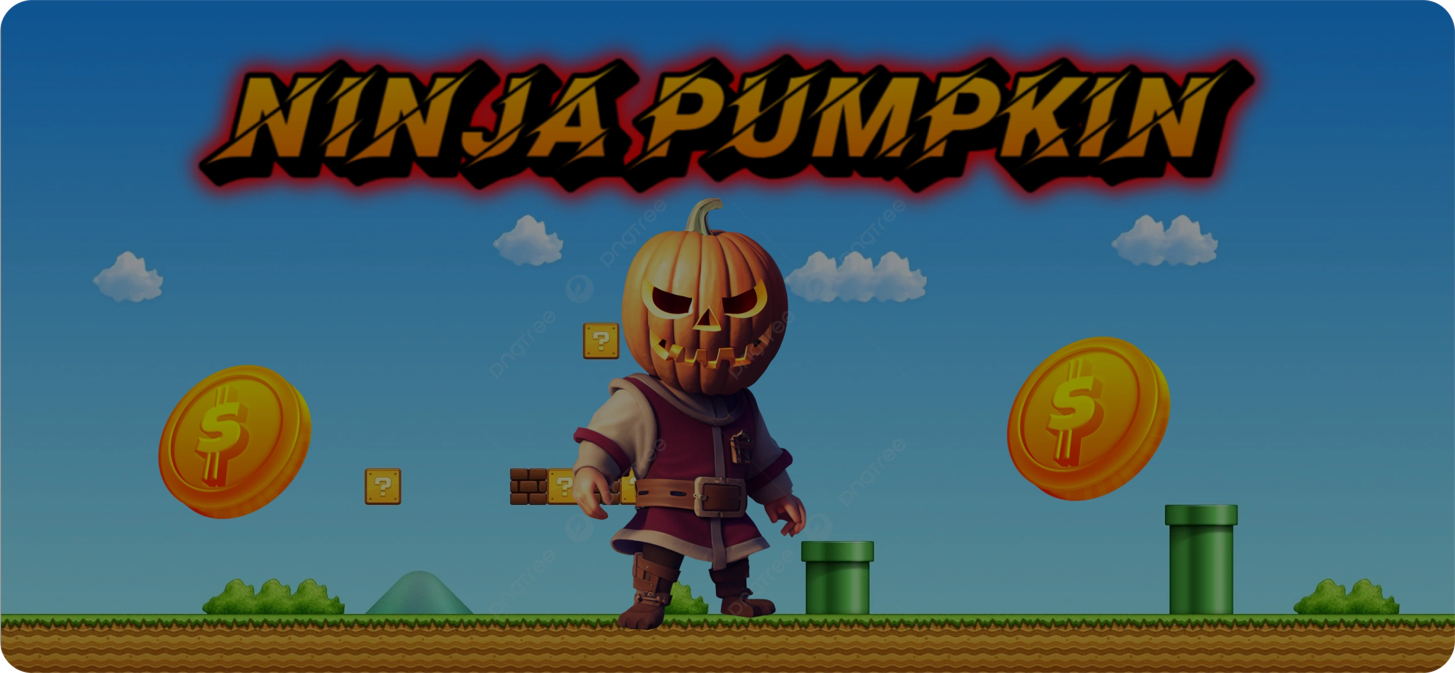 Ninja Pumpkin banner