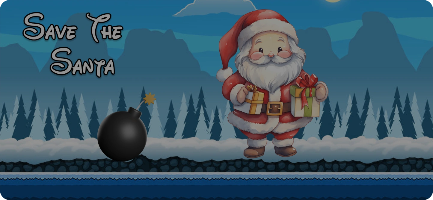 Save The Santa banner