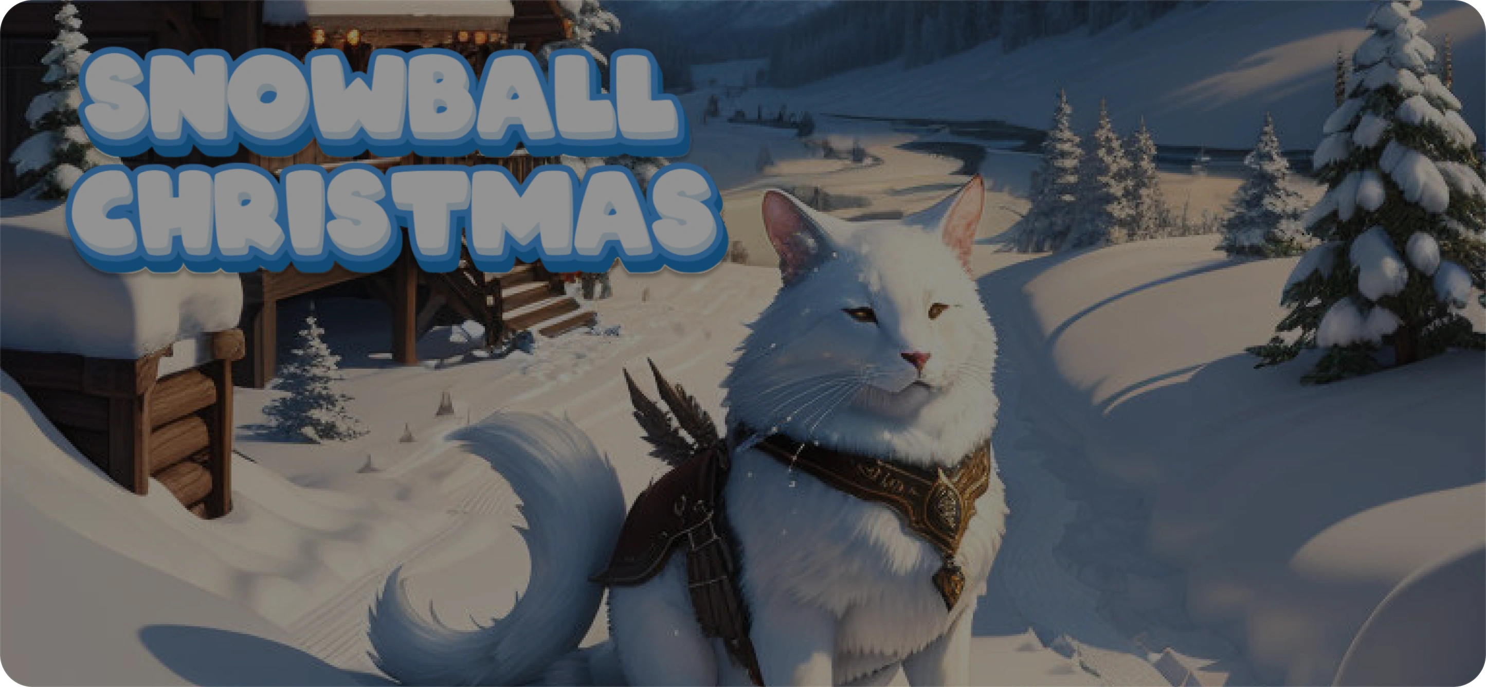 Snowball Christmas banner